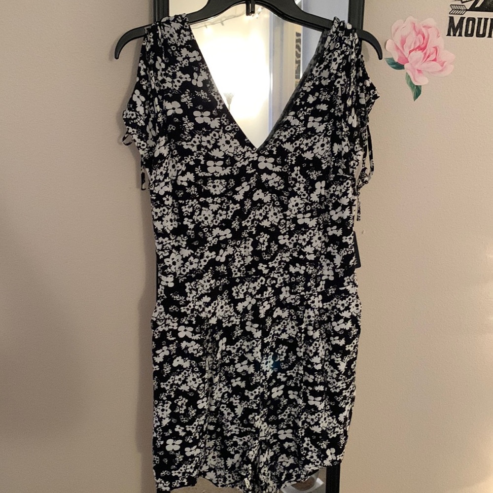 Floral Tie-Back Romper